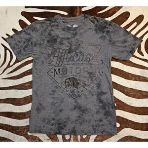 Affliction AC Cali Motors A18488 Men`s New Charcoal/Black Short Sleeve T-shirt